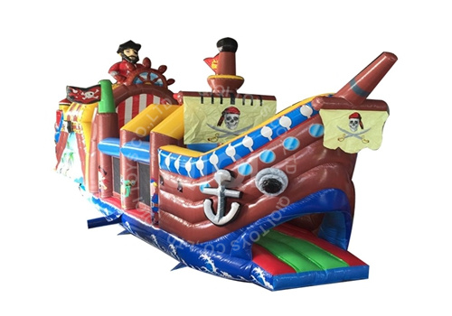 Pirate inflatable obstacle jumping